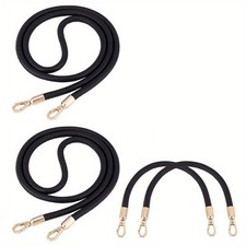1set 4pcs PU Leather bag Extender Chains with Alloy Clasps bag Replacement