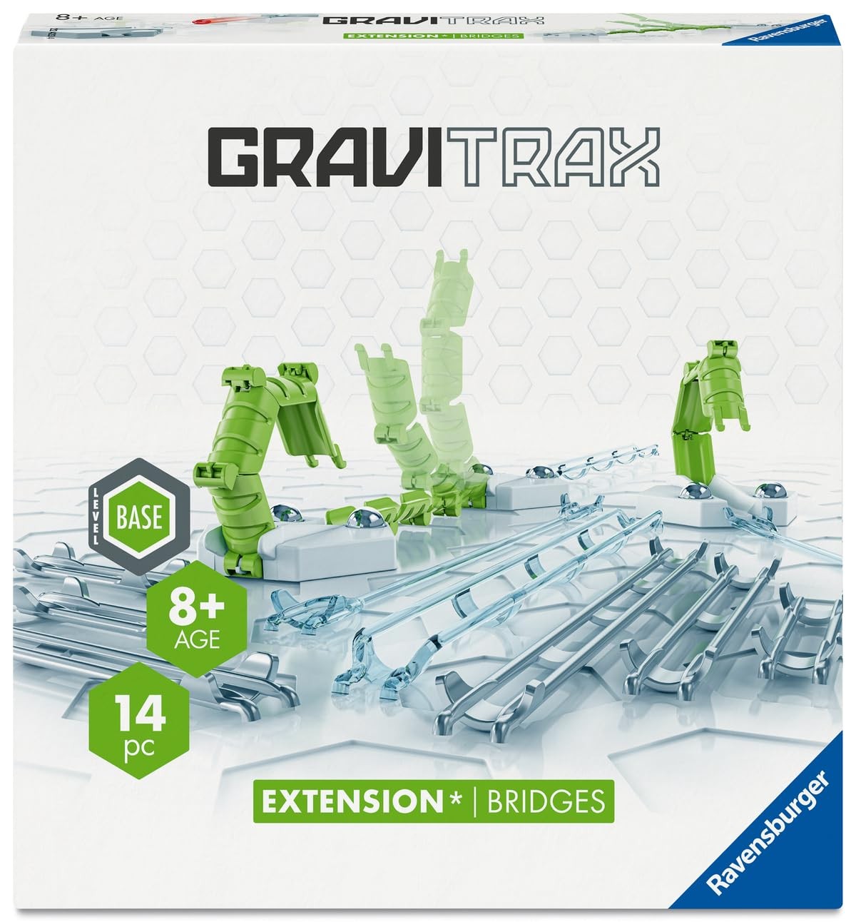 Extension Ponts et Rails GraviTrax pour Circuit de Billes Ravensburger avec 13 Pièces