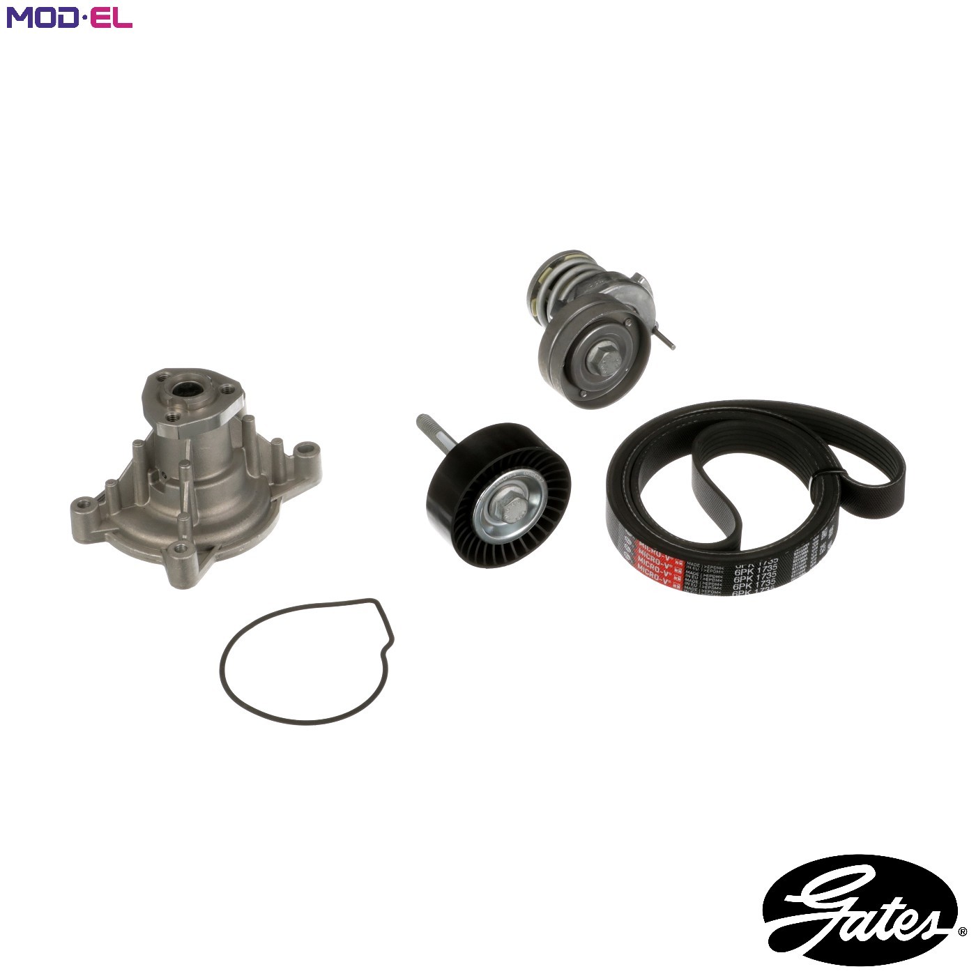 Fits GATES-ZESTAWY KP76PK1735 V-RIBBED BELT SET +PUMP ⭐UK Stock⭐ - Image 12