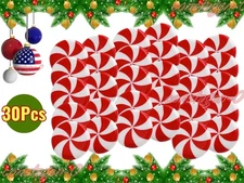 Decorative Knob Covers - Red Peppermint - 30Pk- Stretch over Hardware Decoration