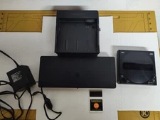 TG-16 Turbo Grafx CD ROM W/ Docking Station, AC Adapter, System Card NOT WORKING