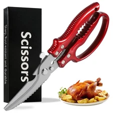 Heavy Duty Poultry Shears Kitchen Scissors for Chicken, Meat, Turkey, Fish....