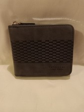 Men's Business Retro Short Wallet Multi Card Slots, Leather, Zipper  2 