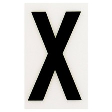 Strong Plastic White & Black House Letters 35x60mm Self Adhesive