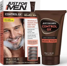 Just For Men Control GX Gradual Grey Reducing Beard Hair Wash 4 oz