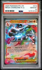 6104 Mega Charizard X ex 2025 Pokemon Phantasmal Flames #013 Double Rare PSA 10