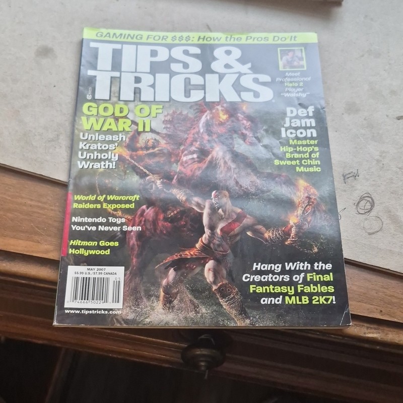 Tips & Tricks Magazine May 2007 - God of War II, Final Fantasy Fables, MLB 2K7
