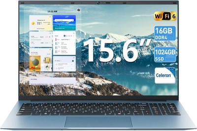 2026 SGIN 15,6'' FHD Laptop Win 11 PRO 16GB RAM 1TB SSD HDMI RJ45 WiFi 6