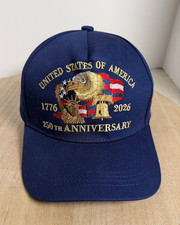 United States of America 250th Anniversary 1776-2026 Eagle Flag Hat Cap