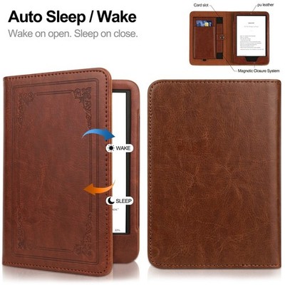 Schockfeste Leder Smart Case Hülle Für Amazon Kindle Paperwhite 12th 11th Gen