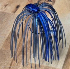 Bass Fishing Brush Jigs Living Rubber  1/4 to 1 oz. 13 Color Options Hand Tied