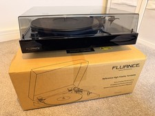 Fluance RT82 Reference High Fidelity Vinyl Turntable Record Player Piano Black