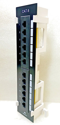 Cable matters RJ45 110 Type 12 Port Cat6 Vertical Mini Patch Panel w/89D Bracket