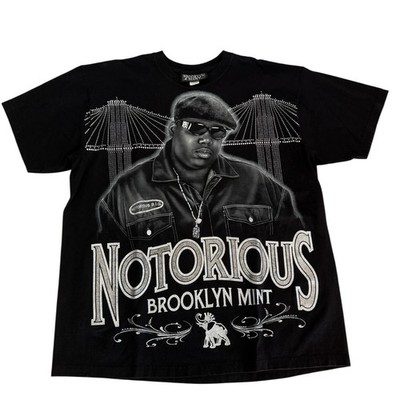 Vintage Notorious BIG Biggie Smalls Rap Tee T-shirt Brooklyn Mint 