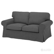 COPERTURA Fodera per divano 2 posti Ikea Ektorp grigio scuro