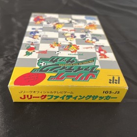 Complete Item J League Fighting Soccer With Postcard Famicom Fc Collection Famil