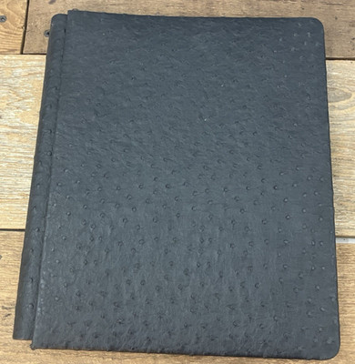 Creative Memories Black Textured 8.5 x 11 Flex Hinge Scrapbook w/Black Pages-NEW