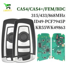 315/433/868Mhz Smart Remote Key Keyless Go For BMW 3 5 7 Series 2009-2016 CAS4