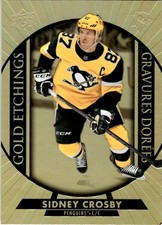 2020-21 Upper Deck Tim Hortons Gold Etchings Sidney Crosby Pittsburgh Penguins