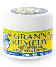 Gran's Remedy Original Unscented Shoe Deodorizer and Foot Powder for Smelly F...