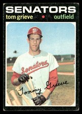 1971 Topps Tom Grieve RC Washington Senators #167