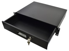 Drawer For Rack Fitting 2U 19 Inch with Lock - Fits Standard 19" Rack Cases