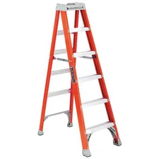 Louisville Fs1506 6 Ft Fiberglass Stepladder, 300 Lb Capacity