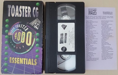 TOASTER CG ESSEANTIALS - VHS Tutorial Tape  1993 for Amiga NewTek Video Toaster