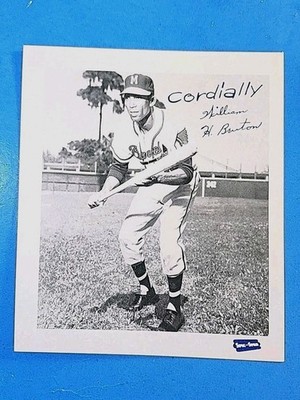1957 SPIC & SPAN BRAVES BASEBALL BILL BRUTON EX-MINT+ RARE