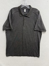 Lululemon Metal Vent Tech Polo Shirt Mens Size XL Performance Charcoal Gym Sport