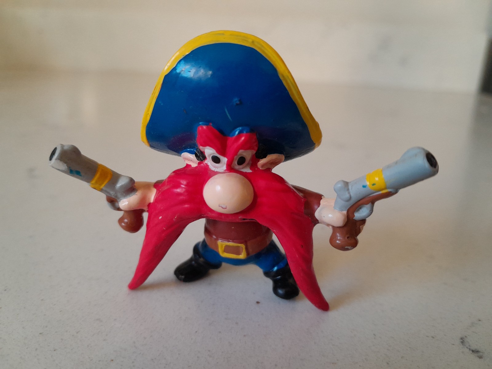 Vintage Yosemite Sam with Double Pistols PVC Figure 1990 Applause Looney Tunes
