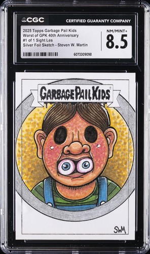 2025 TOPPS GARBAGE PAIL KIDS #1/1 SIGHT LES CGC 8.5