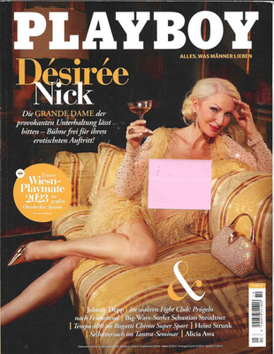PLAYBOY  Magazin 10 Oktober 2023. Desiree Nick, Laura Langas. Deutschland