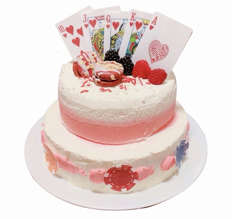 Cake Decorations- Edible Casino Theme Poker Chips/cards 34 Wafer Edible Pieces