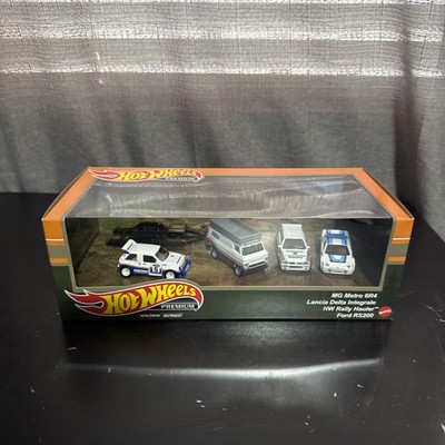 Hot Wheels Premium MG Metro 6R4 Lancia Delta Integrale HW Rally Hauler  Ford RS