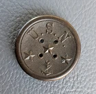 Nice Condition Original Civil War Variant Goodyear Hard Rubber U.S. Navy Button