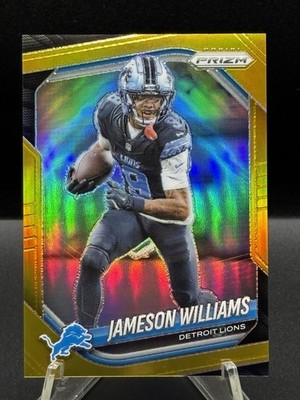 Jameson Williams 1/10 - 2025 Panini Prizm True Gold #276 Detroit Lions
