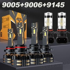 For Chevy Silverado 2003-06 Auxbeam Combo Led Headlight Bulbs High Low Fog Light For Chevy Silverado 2003-06 Auxbeam Combo Led Headlight Bulbs High Low Fog Light
