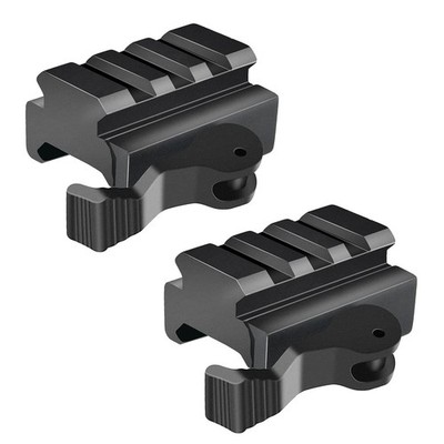 TACFUN 2PACK 3-Slot Quick Release Detach QR QD 1/2'' Mini Riser Block Mount... 