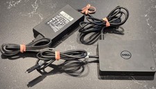 GENUINE Dell WD15 K17A USB-C Docking Station W/ DELL 130W AC Adapter FREE S/H