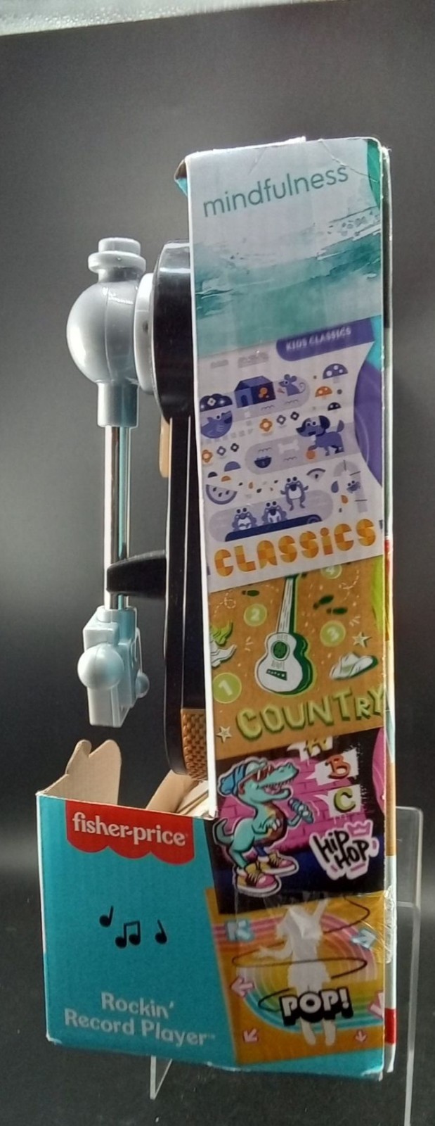 Fisher-Price Rockin Record Player Music Toy With Five Albums Kids 3+ Years