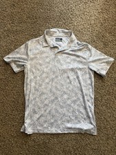 Ben Hogan Performance Men's Short Sleeve Golf Polo Shirt M Medium Blue White EUC