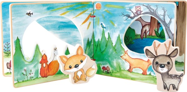 Bilderbuch Waldlandschaft, Interaktiv | Small Foot | Buntverpackung, Kartonage-image
