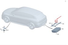 MERCEDES-BENZ EQS SUV X296 AC Charger Holder A2963420200 NEW GENUINE