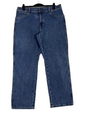 Wrangler Jeans Herren W38 L30 Regular Straight Blau Durable Comfort Denim Hose