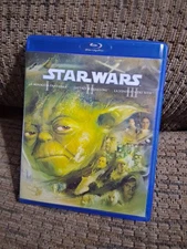 Star Wars Prequel Trilogy Episodi 1-2-3 3 Blu-Ray Italian Edition Complete Clean