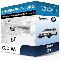 FüR Bmw X1 10.2009-09.2015 G.D.W. AnhäNgerkupplung Abnehmbar Neu