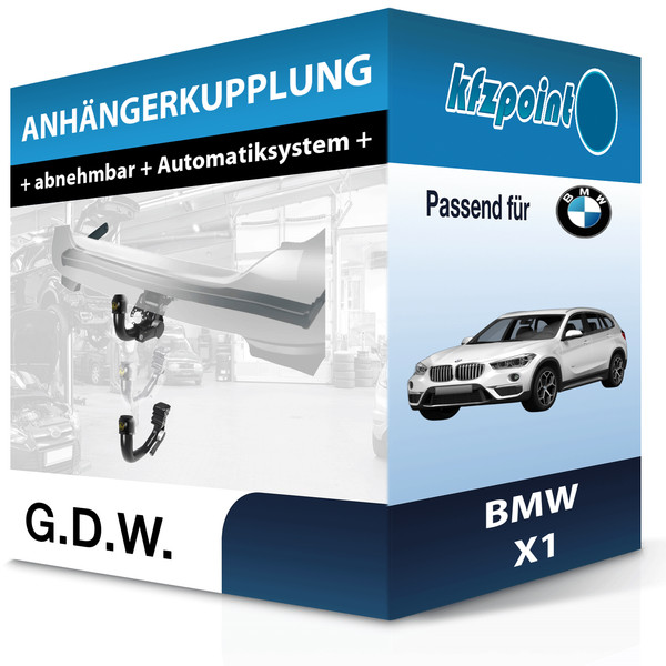 FüR Bmw X1 10.2009-09.2015 G.D.W. AnhäNgerkupplung Abnehmbar Neu-image