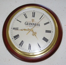 Vintage Guinness Wall Mounted Clock Battery Operated, Working, Bar, Pub, Home
