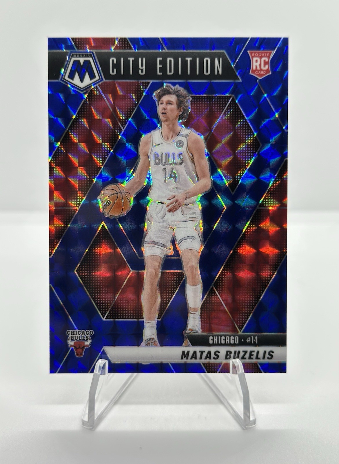 2024-25 Mosaic Matas Buzelis City Edition Blue /199 RC Rookie Bulls 273
